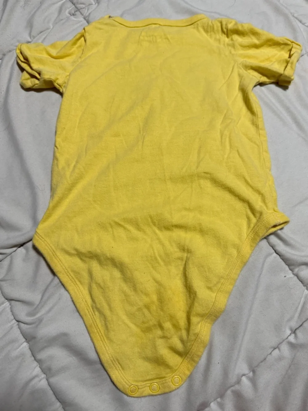 24M Yellow Construction Vehicle Themed Boys BodySuit Jumping Beans Brand